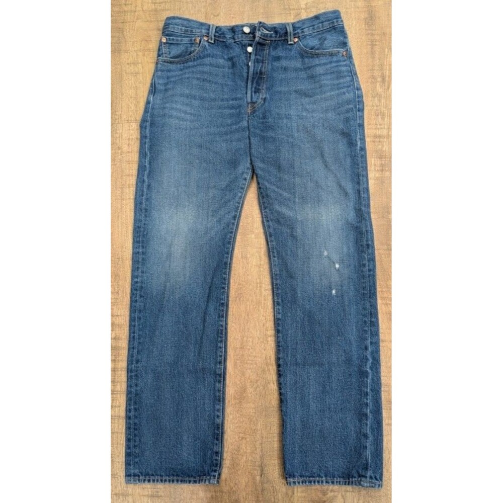 Levi's Premium 501 '54 Jeans Mens 34x32 Big E Medium Wash Straight Button Fly